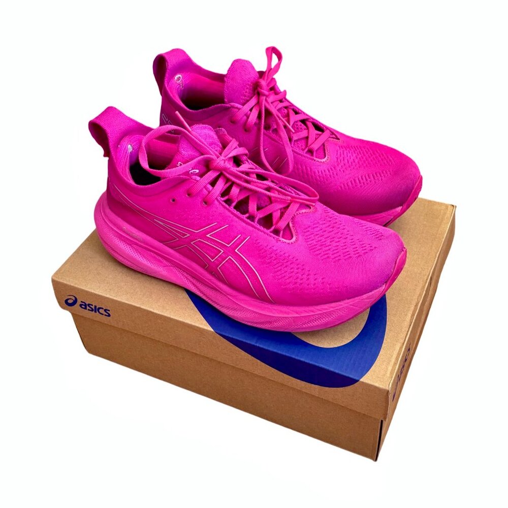 Asics Gel Nimbus 25 in Pink Rave/Pure Silver, Size 8.5 - Picture 3 of 11